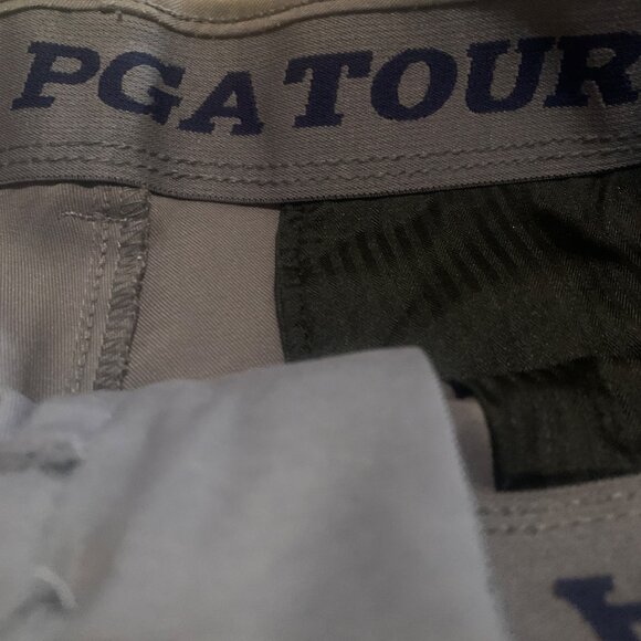 PGA Tour Men's Golf Shorts Classic Gray Flat Front Sz 34 - Picture 8 of 12